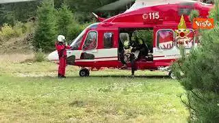 Salvato cane bloccato in un dirupo a Claut, in Friuli