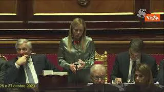 Medio Oriente, Meloni: "Grazie a Senatori, c'è consapevolezza di fase delicata"