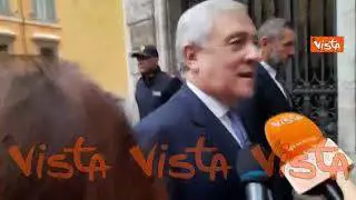 Tajani: "Al Governo tutto va per il meglio, checché ne dica qualche uccellaccio del malaugurio”