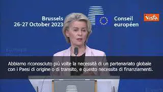 Von der Leyen: Tema migrazione è una priorità