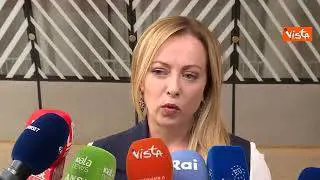 Meloni: Soddisfatta delle conclusioni del Consiglio Ue su Medio Oriente