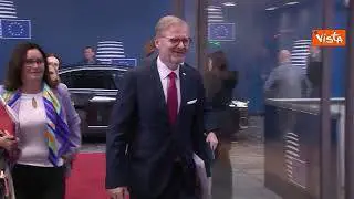 Consiglio Ue, gli arrivi a Bruxelles