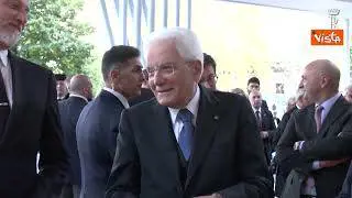 Mattarella visita l'opera "Non uccidere" realizzata per i 75 anni della Costituzione