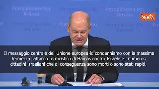 Scholz: Condanniamo attacco terroristico di Hamas contro Israele