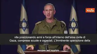 Israele avvisa abitanti Striscia: "Lasciate il nord e Gaza City, è un appello urgente"