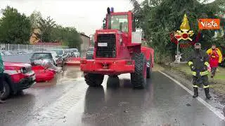 Maltempo in Toscana, allagata Campi Bisenzio
