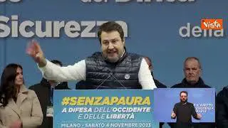 Salvini: "In piazza per dimostrare che non abbiamo paura"