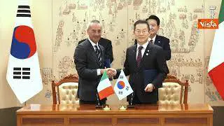 Mattarella e Yoon Suk-Yeol firmano accordi Italia-Corea del Sud