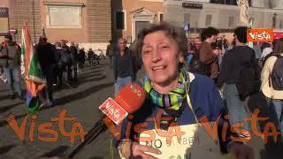 Manifestazione Pd a piazza del Popolo, le voci dei manifestanti: "Con questo Governo finiamo male"