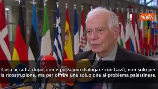 Borrell: "Dovremmo iniziare a pensare al dopoguerra a Gaza"