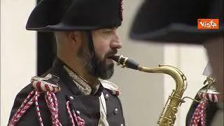 Meloni riceve il Primo Ministro Golob a Palazzo Chigi, accolto col picchetto d'onore