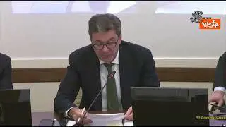 Manovra, Giorgetti: "Su crescita futura molteplici rischi al ribasso"