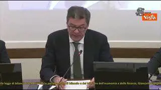 Giorgetti: "Manovra austera, ma espansiva per redditi bassi"