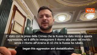 SOTTOTITOLI Zelensky: Ripristino integrità territoriale è necessità globale