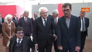 Mattarella accolto dagli applausi applausi al Festival della cultura paralimpica