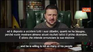 Zelensky: Putin cinico, disposto a uccidere per risultati tattici entro dicembre