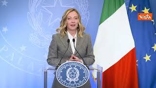 Meloni: "Riattivato unico ascensore sociale, il merito"
