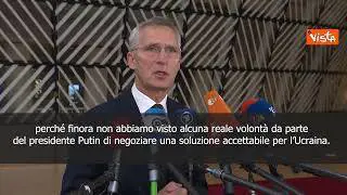 Stoltenberg: Non si può dire quando finirà guerra Ucraina, continuare con sostegno Kiev