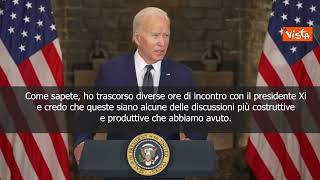 Biden: Con Xi non sempre d'accordo, ma incontro diretto