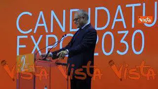 Expo 2030, Gualtieri: "La nostra è una candidatura forte e credibile"