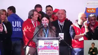 Sciopero Cgil e Uil, presidente associazione studentesca fischiata durante l'intervento