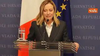 Meloni: Italia e Croazia collaborino sempre più intensamente