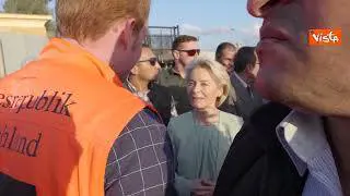 Von der Leyen a Rafah, ecco le immagini