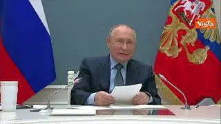 Putin ritorna al G20 in video collegamento. Ad ascoltarlo anche Scholz e Meloni