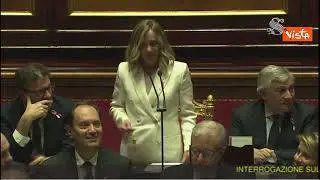 Non va il microfono, Meloni si sposta fra banchi dei Ministri al Question time al Senato