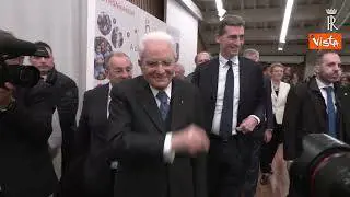 Mattarella visita le Procuratie Vecchie a piazza San Marco a Venezia