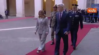 La Premier Meloni incontra il presidente ceco Pavel a Palazzo Chigi