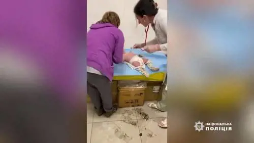 I soccorritori ucraini recuperano un bambino di sei mesi dalle macerie della sua casa