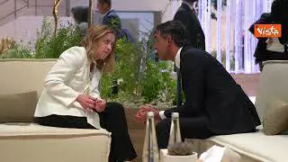 Cop28 a Dubai, bilaterale Meloni con il premier britannico Sunak, le immagini