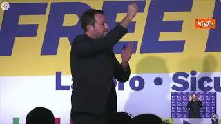 Free Europe a Firenze, Salvini: Intanto Buon Santo Natale, anche se qualcuno a sinistra si offenderà