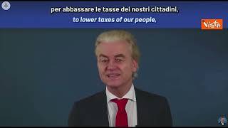 Free Europe a Firenze, Wilders: "Vittoria Olanda sia di buon auspicio per Europa"