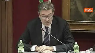 Giorgetti: "Su Mes nessun ricatto, deciderà il Parlamento"