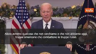 Biden: Putin in Ucraina non può vincere