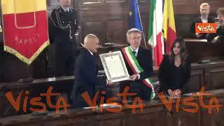 Spalletti riceve la cittadinanza onoraria a Napoli