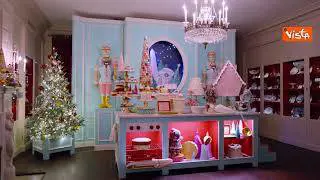 Natale 2023, la Casa Bianca si trasforma con gli addobbi. Ecco il prima e il dopo