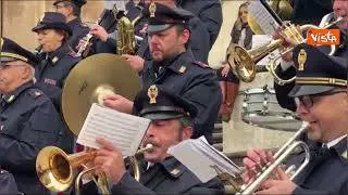 Immacolata a Roma, l'esibizione della Fanfara della Polizia di Stato
