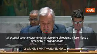 Guterres: Violenza Hamas non legittima punizione collettiva dei palestinesi