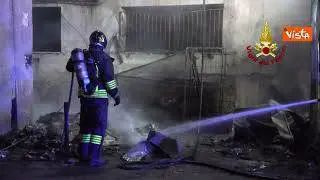 Le operazioni di spegnimento dell'ospedale di Tivoli