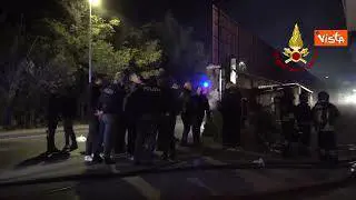 Incendio all'ospedale di Tivoli, l'intervento dei Vigili del Fuoco