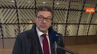 Patto di stabilità, Giorgetti: Serve un periodo transitorio