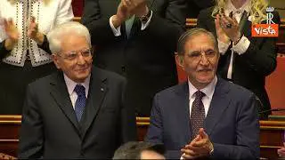 Concerto di Natale al Senato, standing ovation per Mattarella