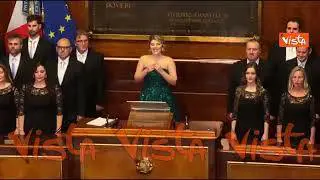 Enrico Mentana al concerto di Natale al Senato