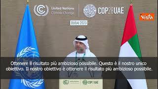 SOTTOTITOLI Direttore generale Cop28: Obiettivo è ottenere il risultato più ambizioso possibile