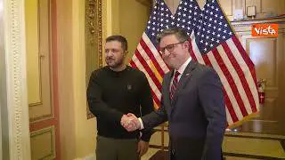 Zelensky incontra lo speaker della Camera Usa Johnson