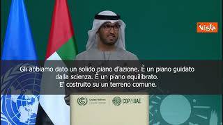 Cop28, Al Jaber: Accordo storico