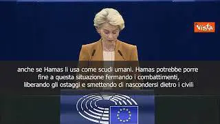 Von der Leyen: Israele deve fare di tutto per proteggere civili a Gaza